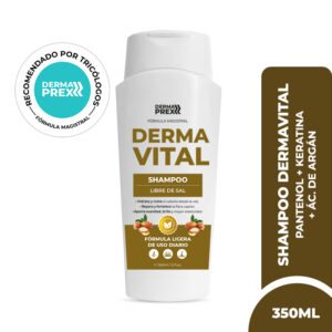 Shampoo triple nutrición con Keratina, Ac. de Aragán y Ac. de menta 350ml.