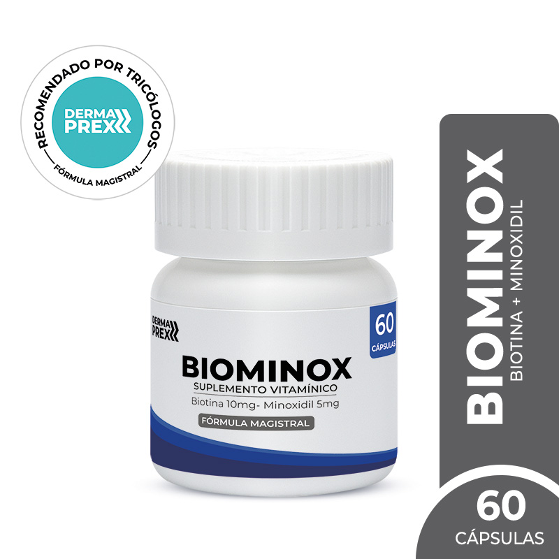 BIOMINOX-60-CAPS-1.jpg Suplemento vitamímico Biominox con Minoxidil 5mg y Biotina 10mg- 60 und - Imagen 1